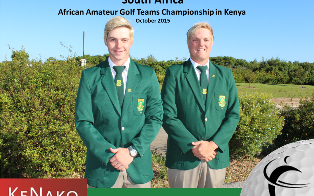Jade Buitendag & Andre Nel at the African Amateur Golf Teams Championship