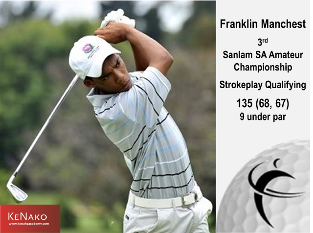 Franklin Manchest 3rd in the Sanlam SA Amateur Championship