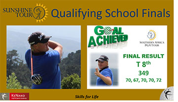 KeNako Academy, André Nel obtains his Sunshine Tour Card, article.