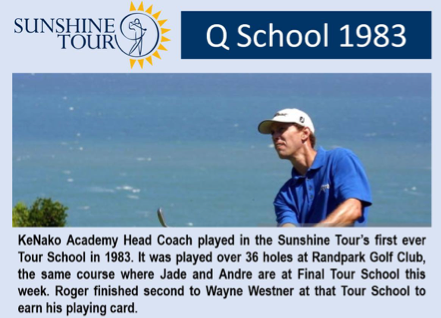 Back in the day when Head Coach Roger Wessels Competed for his Sunshine Tour Card