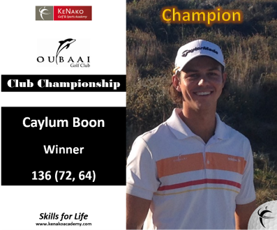KeNako Academy, Caylum Boon Wins Oubaai Club Championship, article.