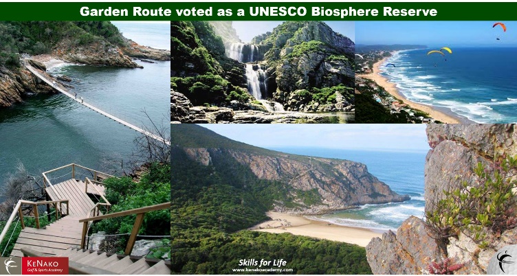 KeNako Academy, Garden Route Region is included as UNESCO Biosphere Reserve, article.