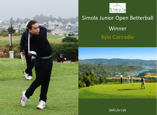 KeNako Academy, Kyle Conradie wins Simola Open Betterball, article.
