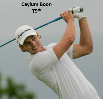 Caylum Boon T9th in Southern Cape Open