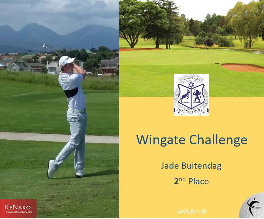 KeNako Academy, Jade Buitendag 2nd in Wingate Challenge.