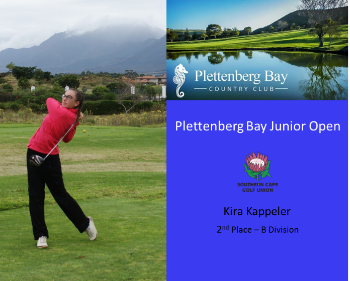 Kira Kappeler 2nd in Plettenberg Bay Junior Open B Division