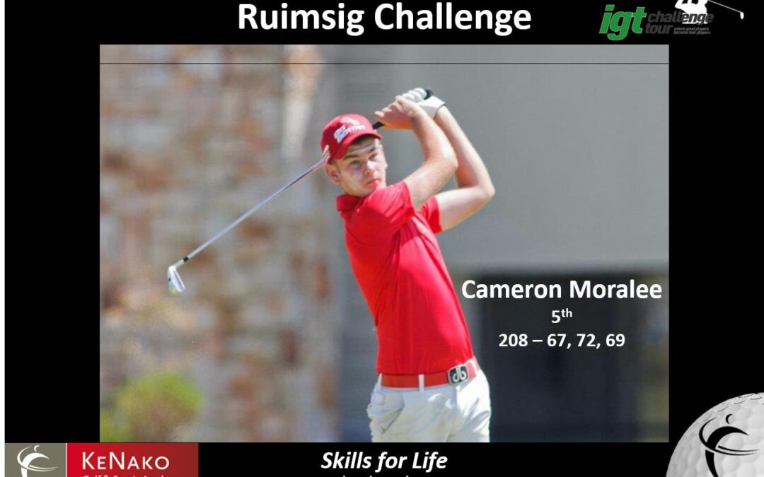 Cameron Moralee Finishes T5th in Ruimsig Challenge