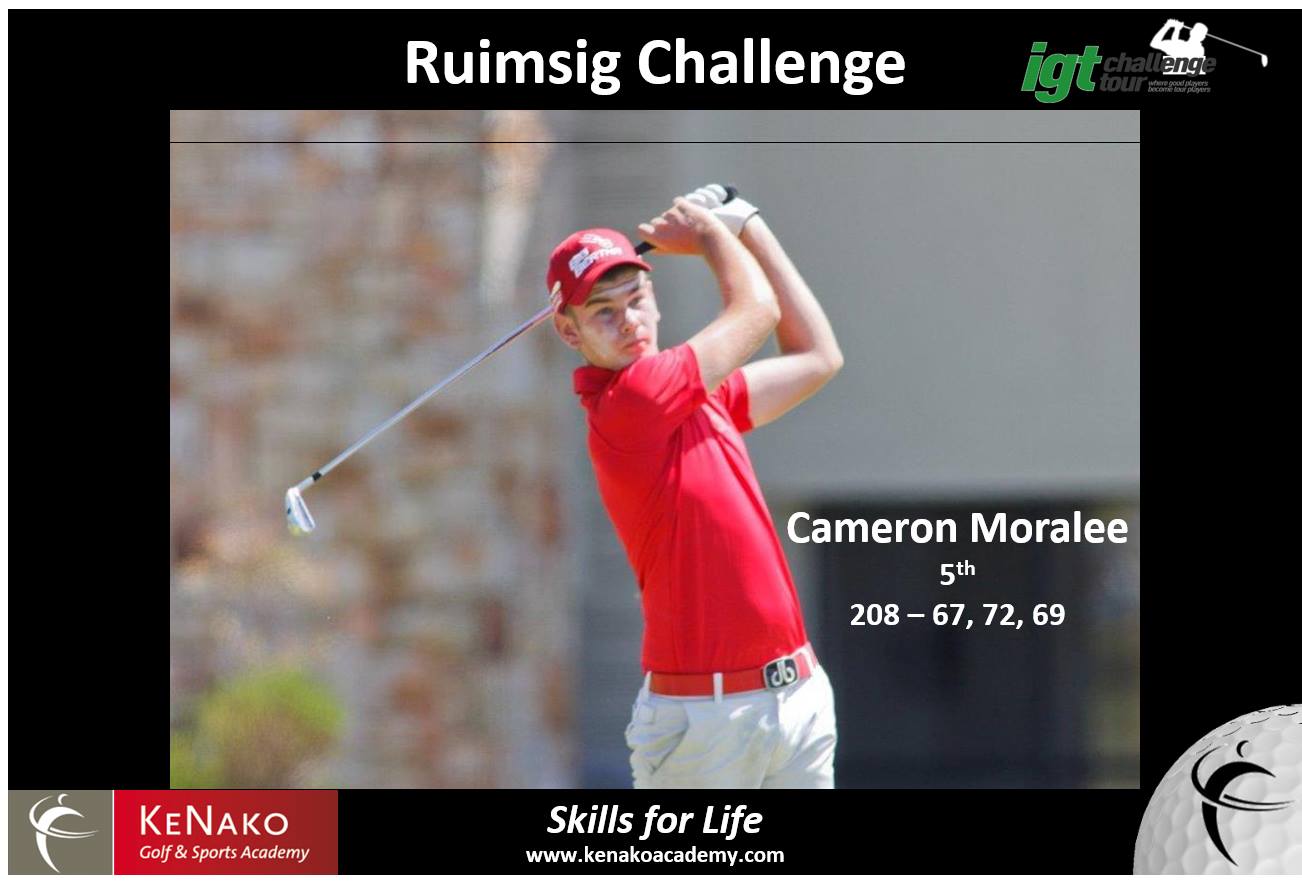 KeNako Academy, Cameron Moralee Finishes T5th in Ruimsig Challenge, article.