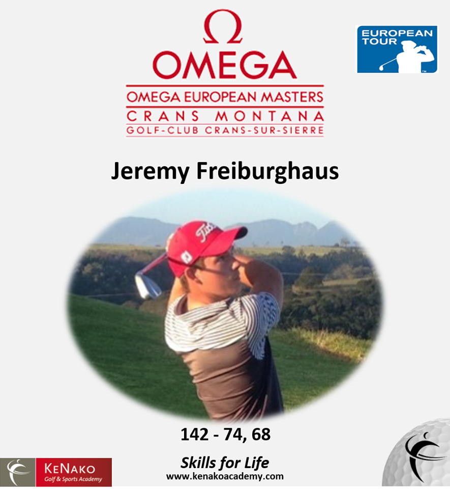 KeNako Academy, Jeremy Freiburghaus Competes in the European Tour’s Omega European Masters, article.