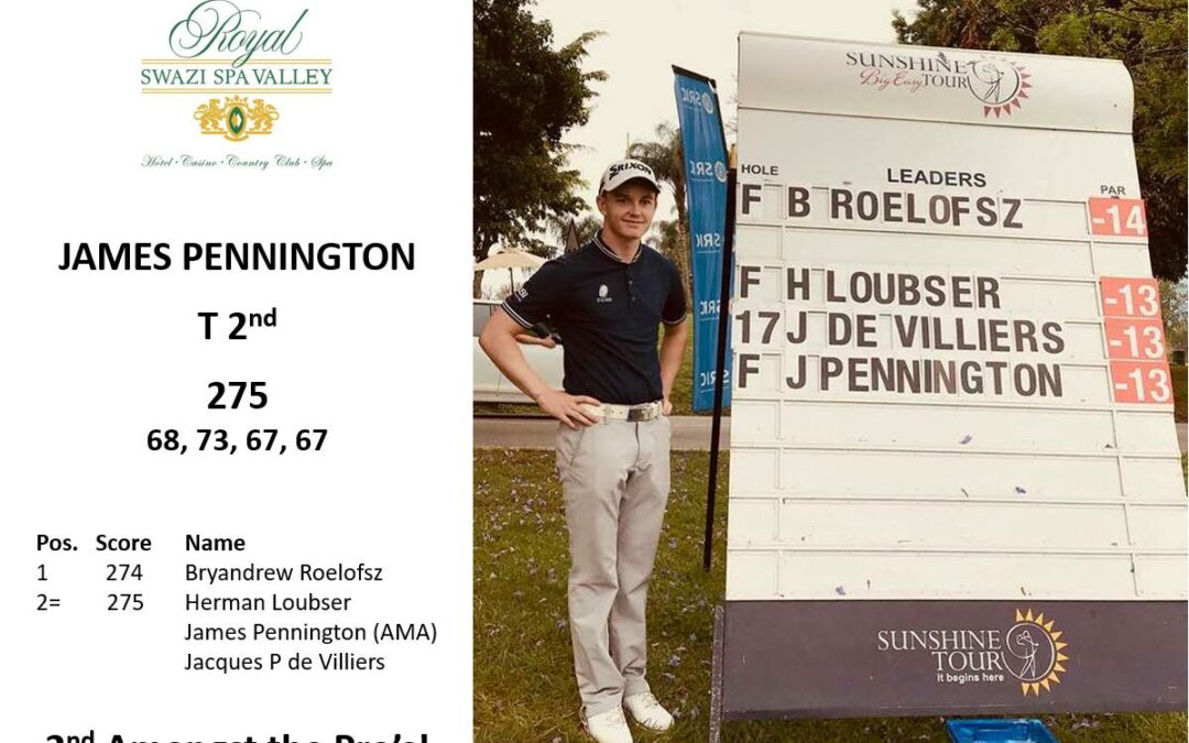 James Pennington T2nd in King’s Cup Big Easy Tour