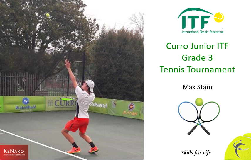 KeNako Academy, Max Stam Competes in Curro Junior ITF, article.