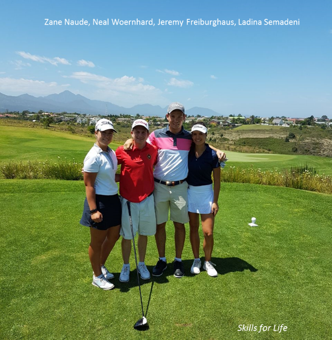 KeNako Academy,Head Golf Coach Roger Wessels Out Watching Students Play.