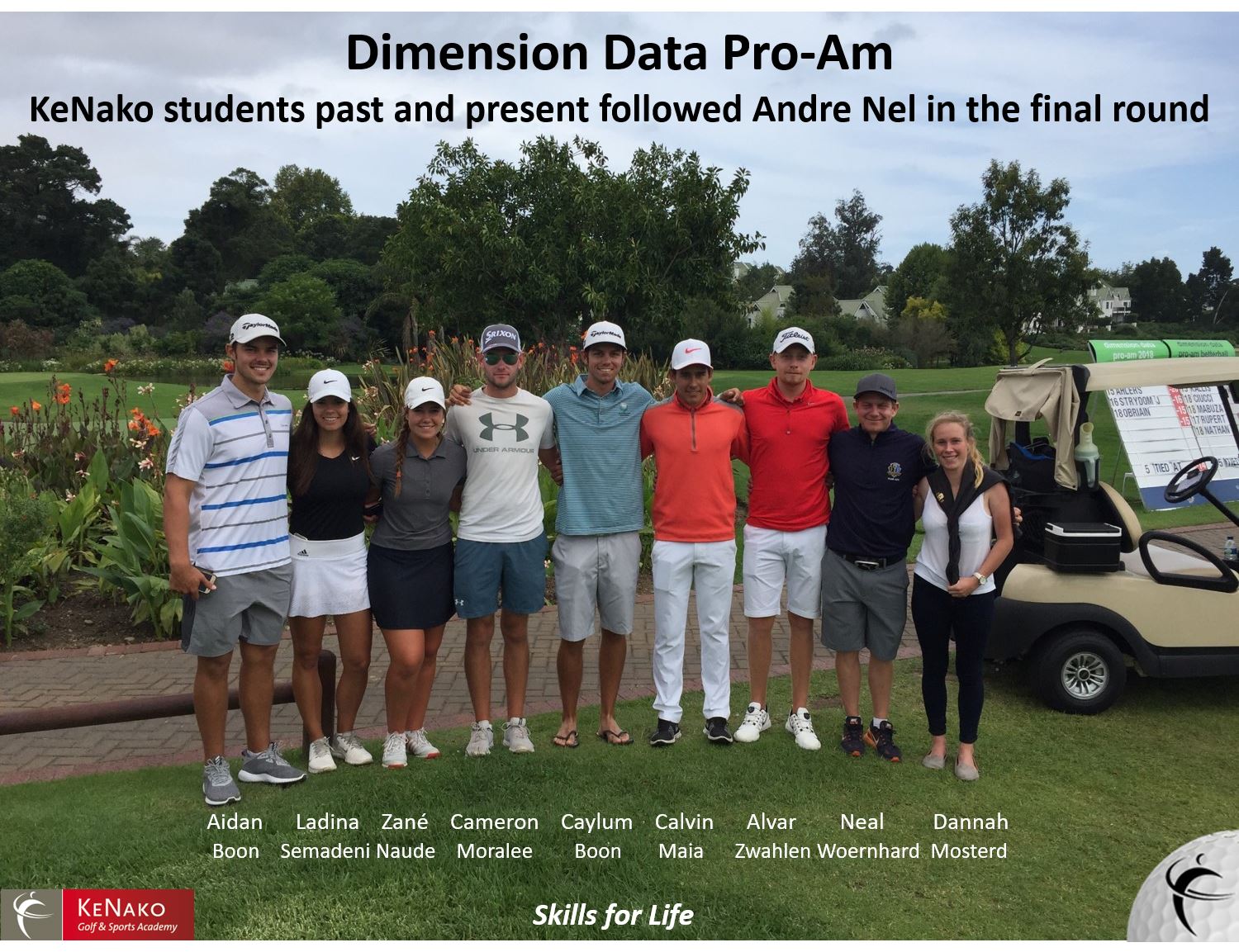 KeNako Academy, KeNako Students Past and Present Followed André Nel in Dimension Data Pro-Am.