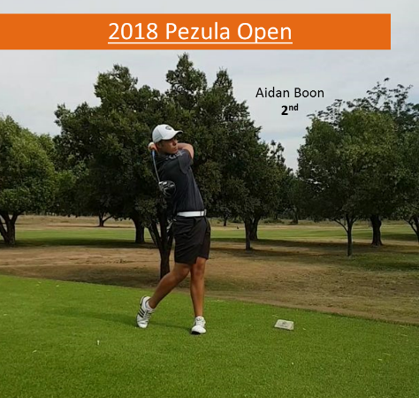 KeNako Academy, Aidan Boon 2nd in Pezula Open.