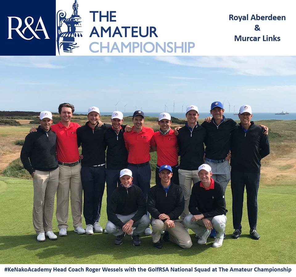 KeNako Academy, Head Golf Coach Roger Wessels Travelling with GolfRSA National Squad in Scotland.