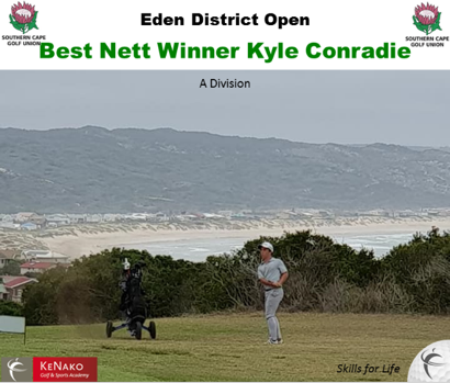 Kyle Conradie Best Nett Winner at Eden District Open