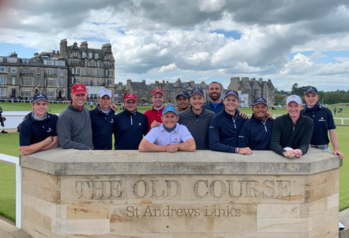 Head Golf Coach Roger Wessels and GolfRSA National Squad St Andrews Links Trophy