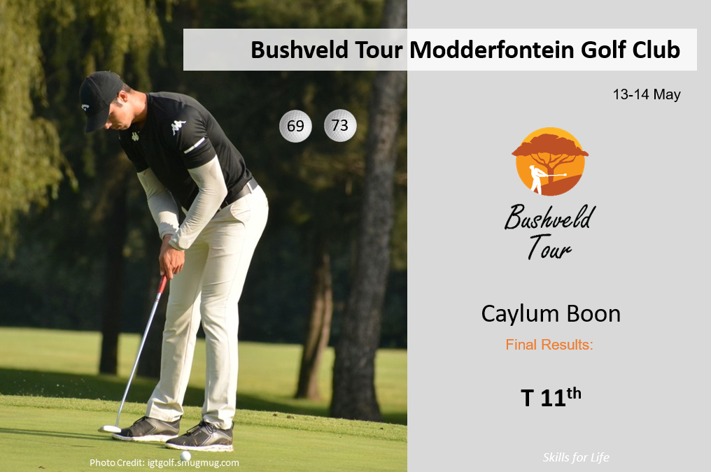 Caylum Boon T11th in Bushveld Tour Modderfontein GC