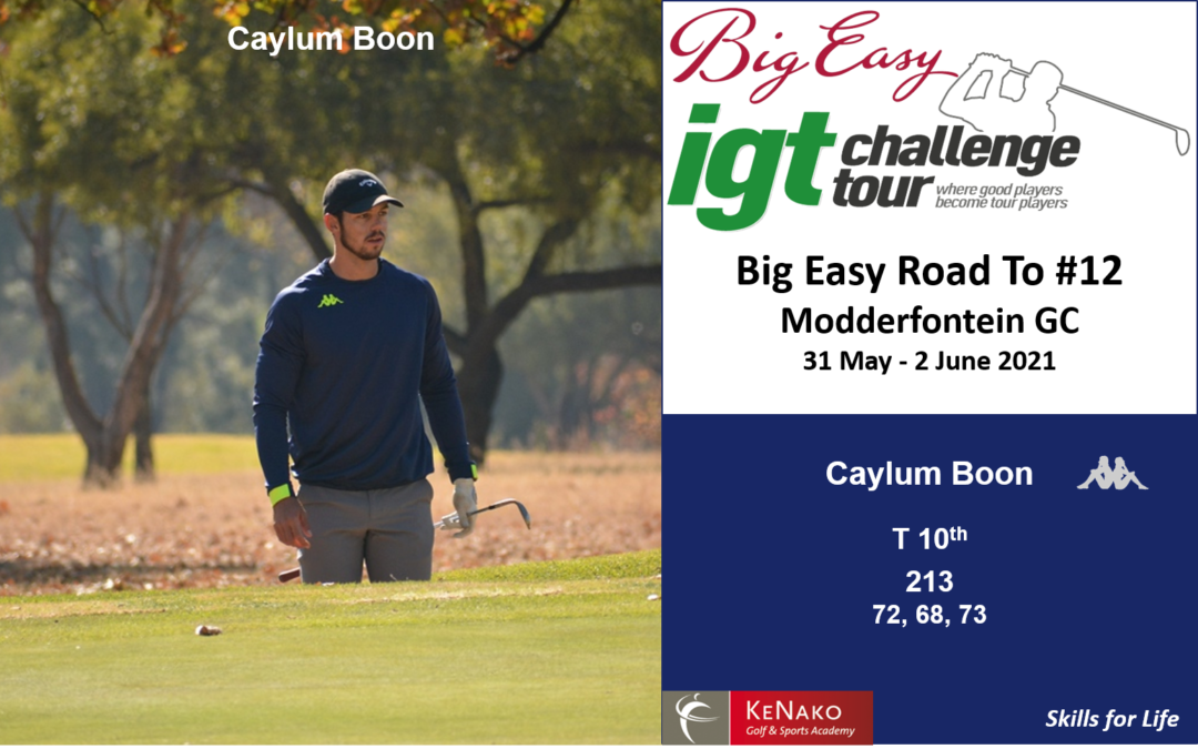 Caylum Boon T10th in Big Easy Road To #12 Modderfontein