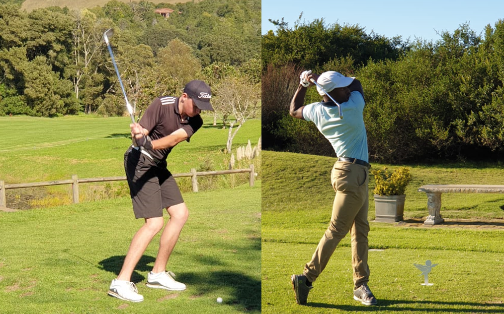 Jaydon Liddell and Khanya Nhlengethwa T7th in Southern Cape Foursomes