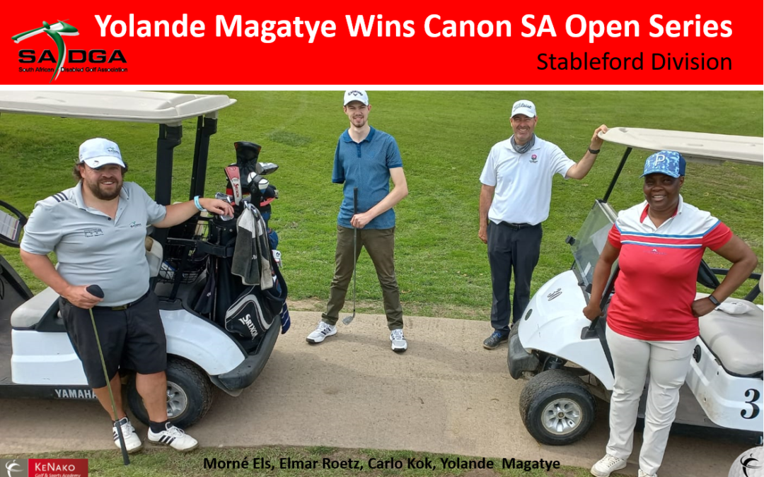 Yolande Magatye Wins Cape Town Disabled Open – Stableford Division